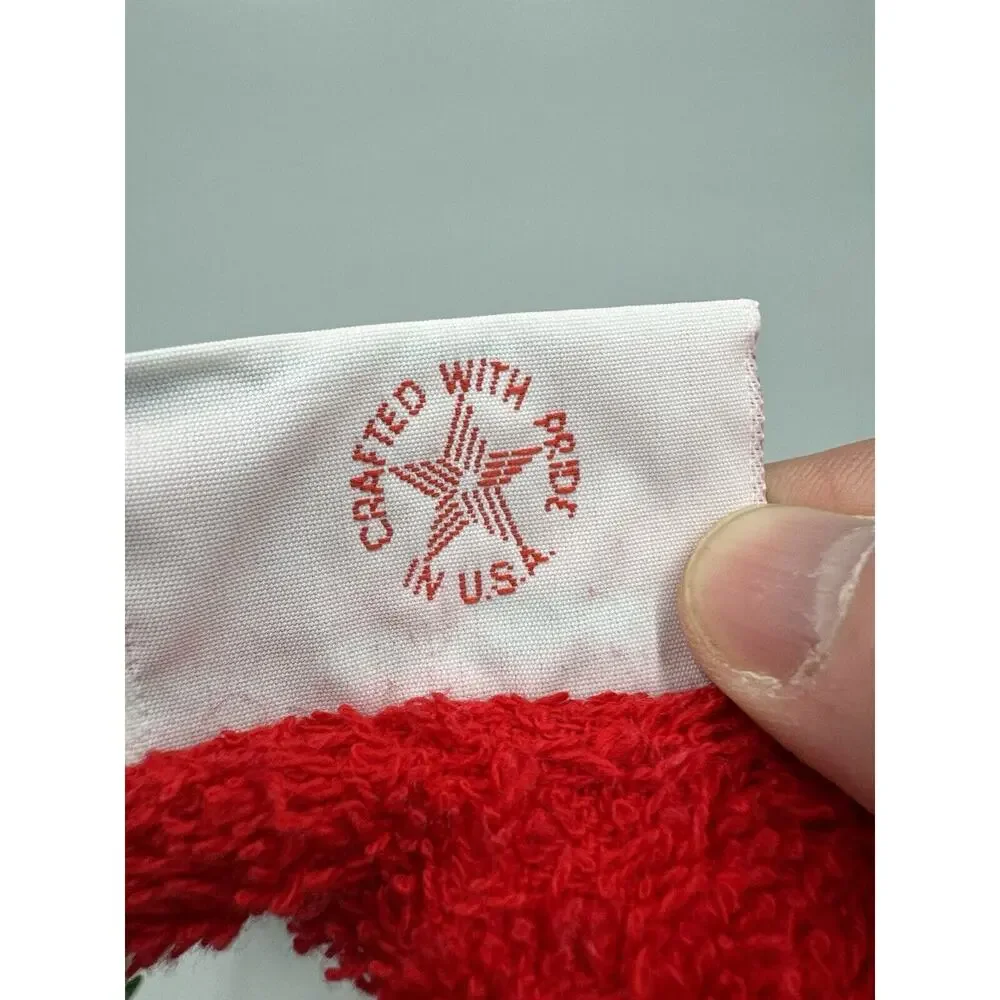VTG Christmas Large Pullover CLOTH BIB Mullin Square Kids Baby‎ Bib READ DETAILS